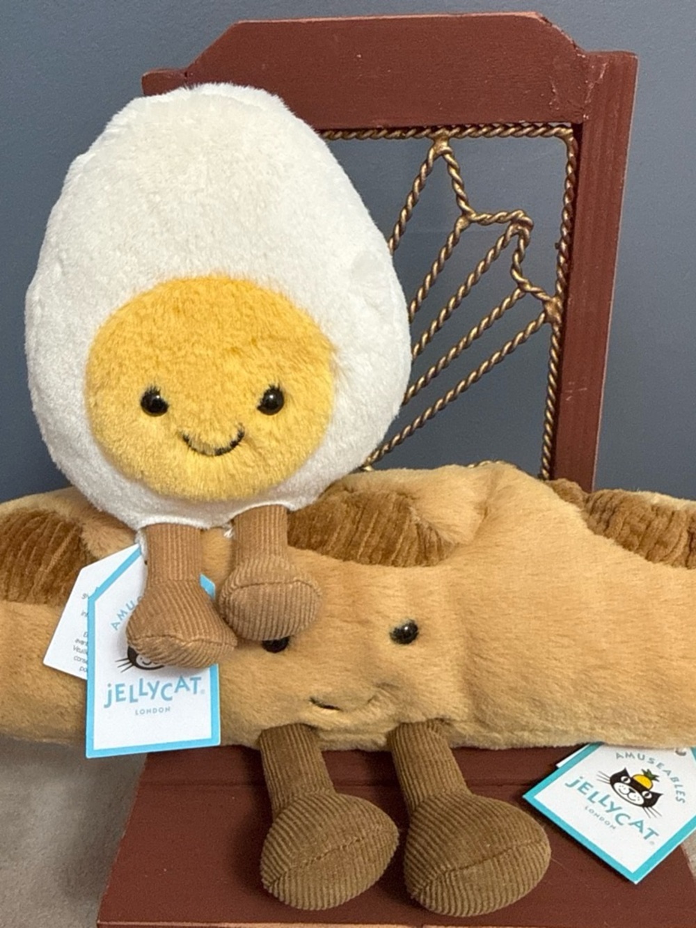 NWT Jellycat Egg & Baguette Bundle